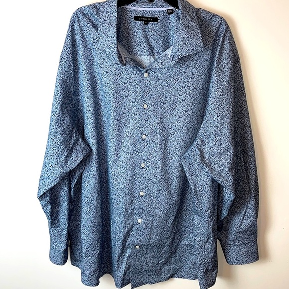 SYNRGY Other - SYNRGY blue floral button down shirt. Size 3XL.